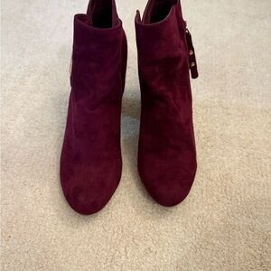 Elegant Burgundy Ankle Boots